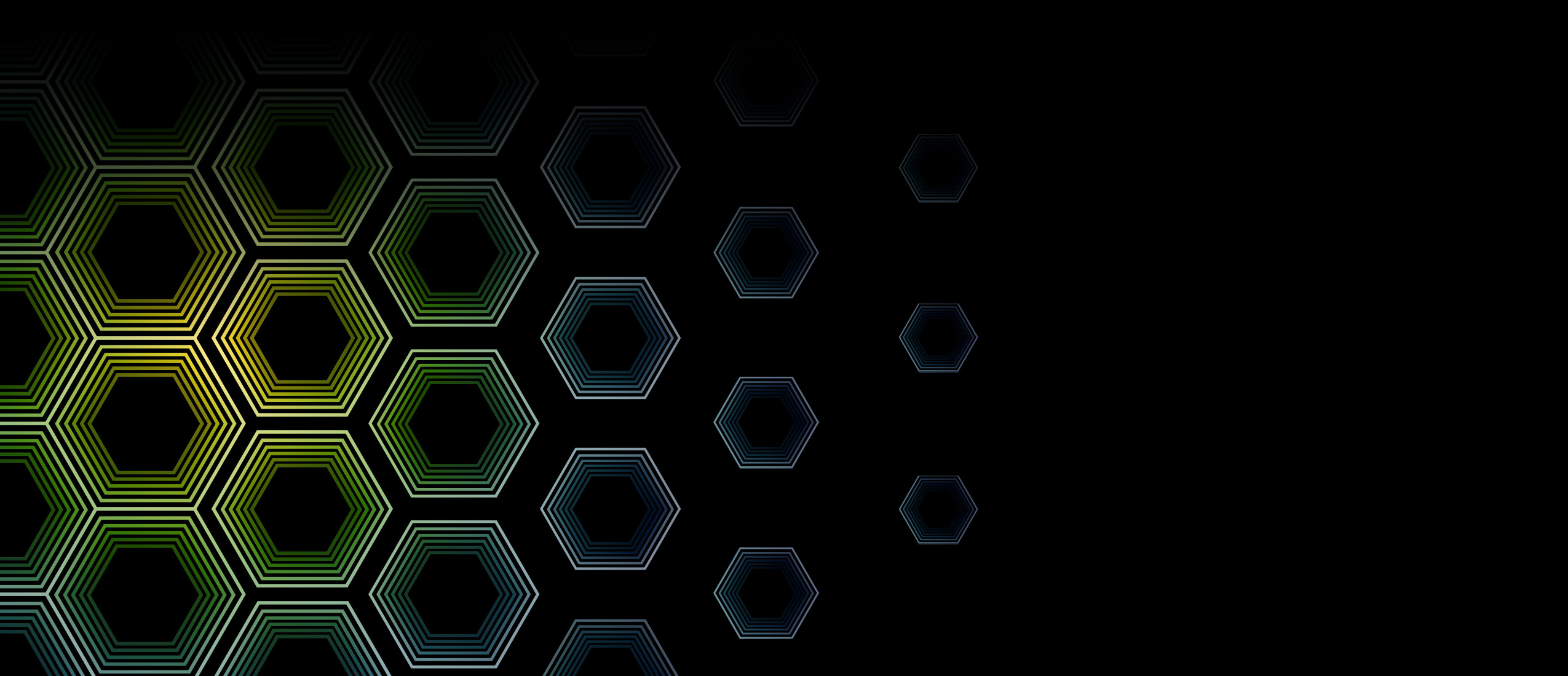 Hexagon gradient pattern