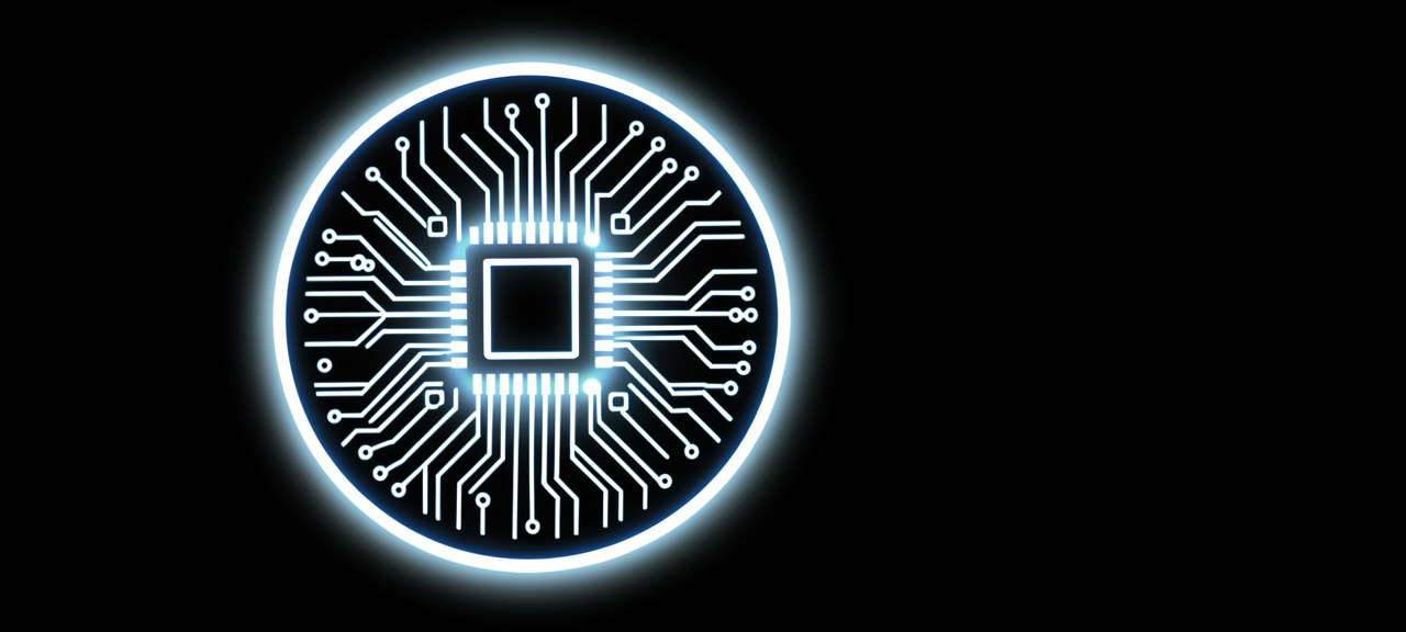 circuit board in a circle